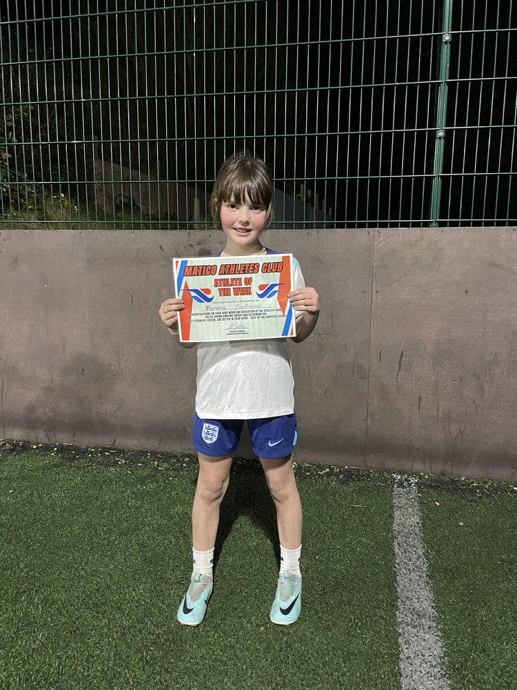 Florence, Matico Athletes Club athlete of the week